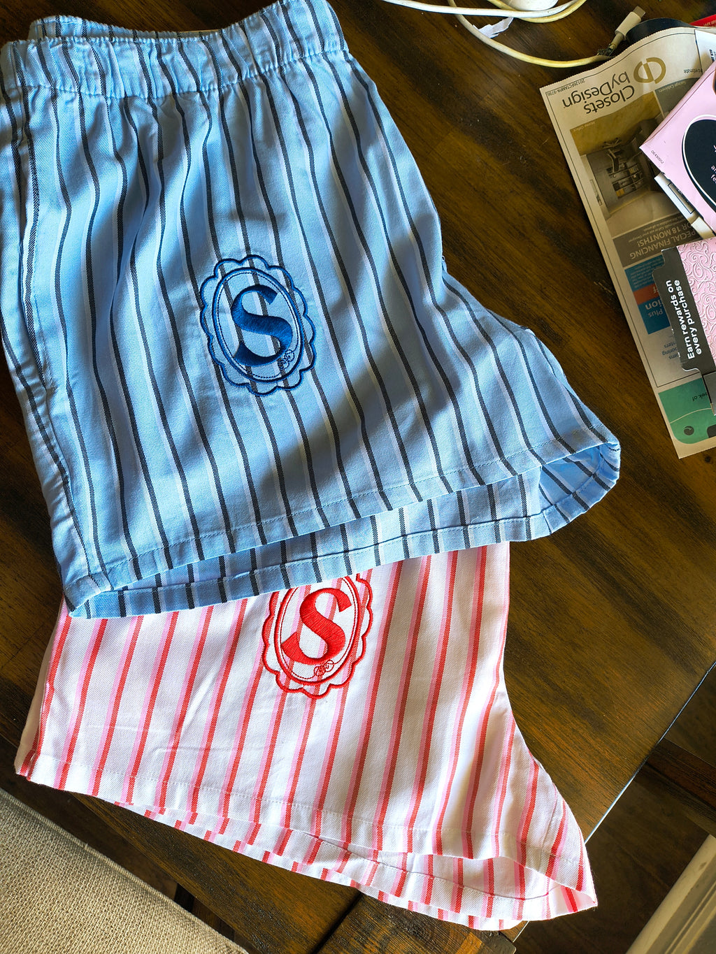Personalized pyjama shorts