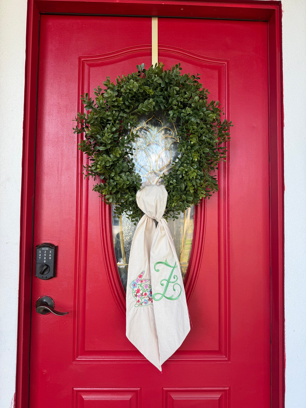Easter Bunny Wreath sash